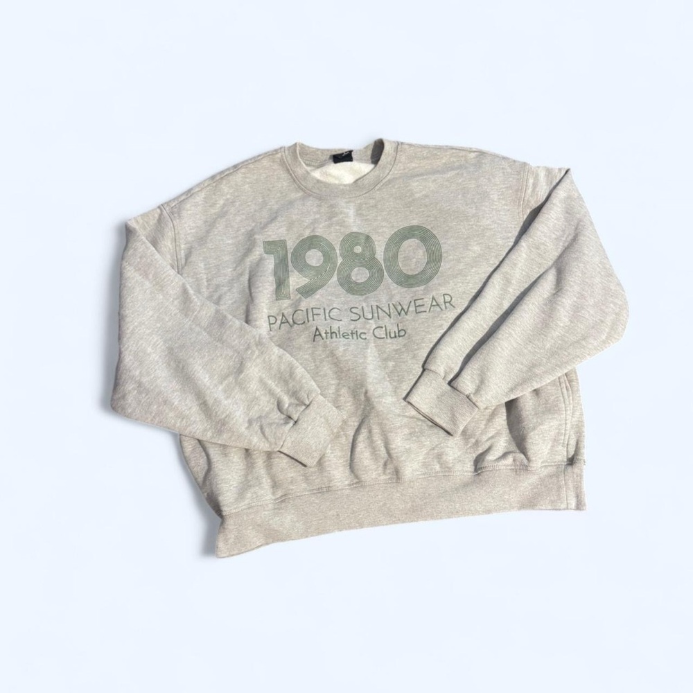 PacSunLight Gray Crewneck Sweater